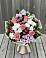 Букет цветов из: Альстромерии, Гвоздики, Розы и Хризантемы в Тиликтино