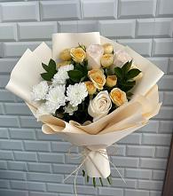 Букет цветов из:  Розы и Хризантемы в Тиликтино