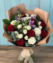 Букет цветов из:  Розы и Альстромерии в Тиликтино