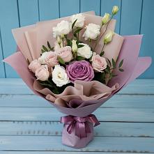 Букет цветов из:  Розы и Лизиантусы #REPLACE_PRED# Тиликтино