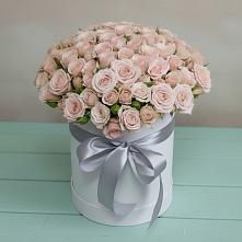 Цветочная композиция из Розы в шляпной коробке #REPLACE_PRED# Тиликтино