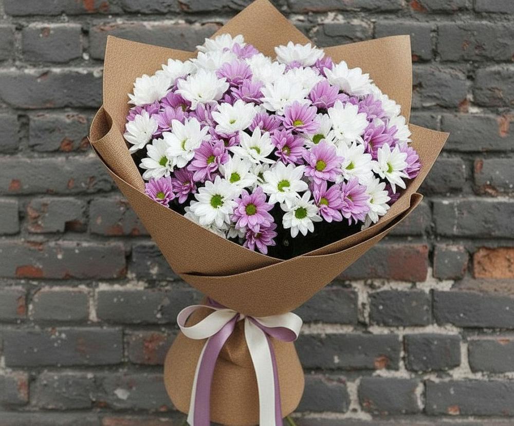 Букет цветов из: Хризантемы в Тиликтино