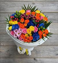 Букет цветов из:  Розы и Хризантемы в Тиликтино