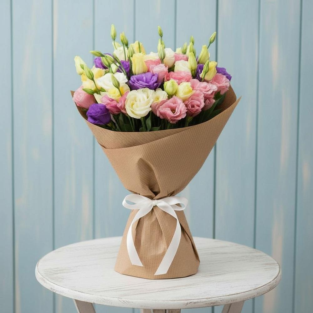 Букет цветов из: Лизиантусы в Тиликтино