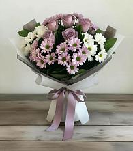 Букет цветов из:  Хризантемы и Розы в Тиликтино
