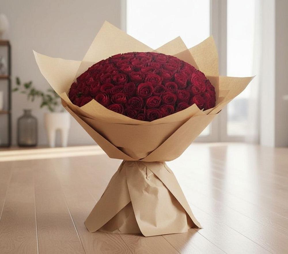Букет 101 Красная роза в Тиликтино