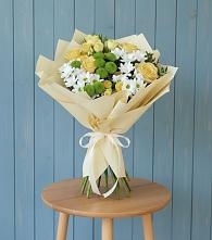 Букет цветов из:  Хризантемы и Розы в Тиликтино