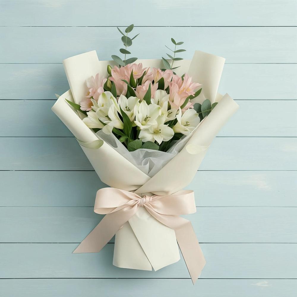 Букет цветов из: Альстромерии в Тиликтино