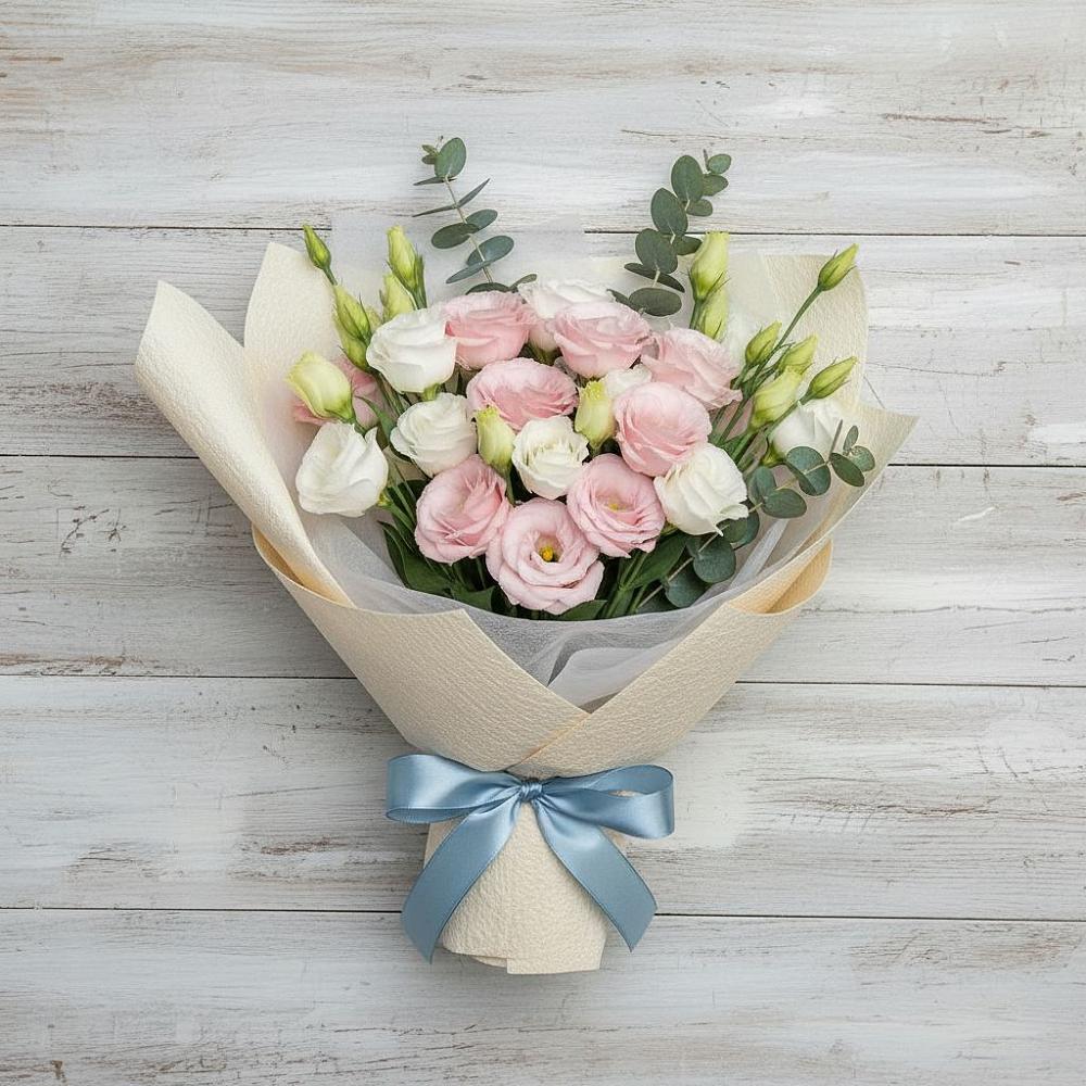 Букет цветов из: Лизиантусы в Тиликтино